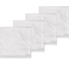 Tiles damask tøyserviett 4 stk off white
