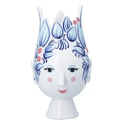 Titania vase 25 cm blå