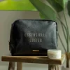 Toalettmappe essensielle greier 24x20x10 cm svart