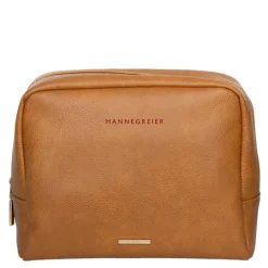 Toalettmappe mannegreier 24x20x10 cm cognac brun