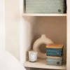 Top Fit Tiny oppbevaringskurv m/lokk 13x13x8 cm eucalyptus
