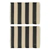 Toppu bordbrikke 48x36 cm 2 stk black/offwhite