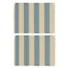 Toppu bordbrikke 48x36 cm 2 stk blue/offwhite
