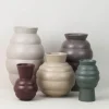 Tortus Archie vase No3 26,5 cm dark sand