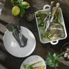 Toulouse ildfast form 29x24x6 cm hvit