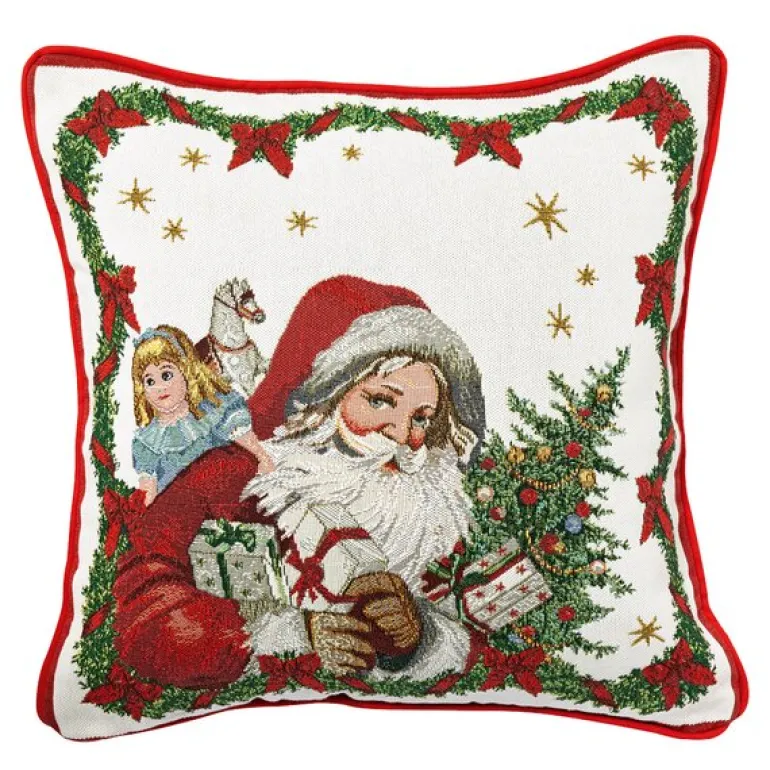 Toys Fantasy Gobelin pute santa 45x45 cm