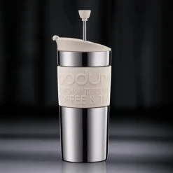 Travel press termokopp 35 cl hvit