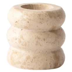 Travertin lysestake medium 8 cm