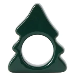 Tree serviettring 7x8 cm grønn