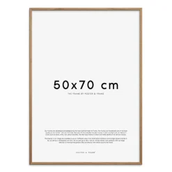 Treramme 50x70 cm lys eik