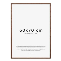 Treramme 50x70 cm mørk eik