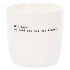 Trygve Skaug krus grip dagen 30 cl hvit