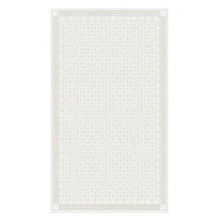 Åttebladrose bordduk 150x200 cm beige
