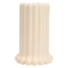 Tubular vase 24 cm beige