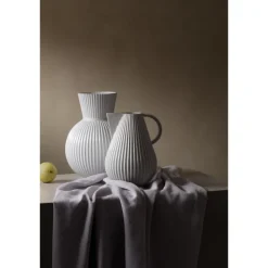 Tura kanne/vase h27,5 hvit