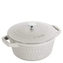 Twister støpejernsgryte 24 cm 4L white truffle