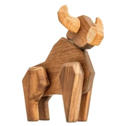 Tyr trefigur 15 cm valnøtt/ask