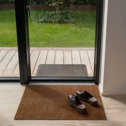 Unicolor gulvmatte 90x60 cm cognac