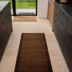 Unicolor gulvmatte 90x60 cm cognac