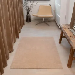 Unicolor gulvmatte 130x90 cm ivory
