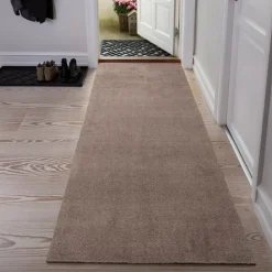 Unicolor gulvmatte 200x90 cm sand/beige