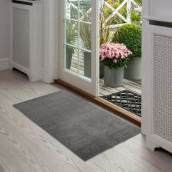 Unicolor gulvmatte 120x67 cm steelgrey