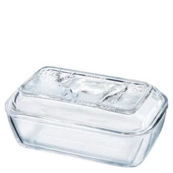 Vache smørklokke i glass 17x11 cm