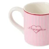 Valentine's krus 42 cl rosa/hvit/rød