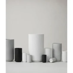 Vase h38 cm hvit