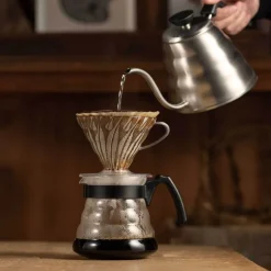 V60 dripper str.02 glass/svart