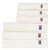 Velour jacquard ornament håndkle 30x50 cm snow white