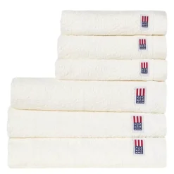 Velour jacquard ornament håndkle 30x50 cm snow white