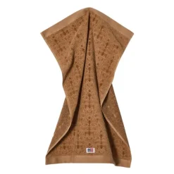 Velour jacquard ornament håndkle 70x130 cm fudge