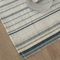 Vibeke Klint bordbrikke tynn stripe 33x48 cm blue