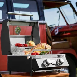 Videro gassgrill G2-P 4400W svart