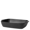 Vig ovnfast fat 40x26x8 cm antik svart