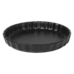 Vig ovnfast tertefat 25x4 cm antikk svart