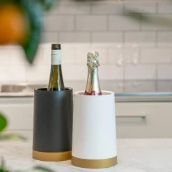 Vinkjøler med separat gel hvit/gull
