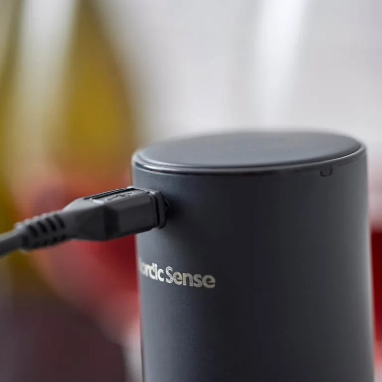 Vinåpner batteridrevet rustfritt stål matt svart