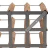 Vinstativ 16 flasker montert lys eik