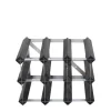 Vinstativ 9 flasker montert svart