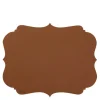 Vintage bordbrikke 44x35 cm brun