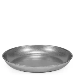 Vintage tallerken 25 cm rustfritt stål