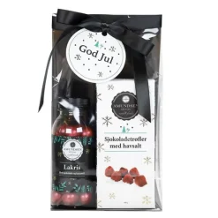 Vintergave Sjokoladetrøfler 100g & lakriskuler røde 170g