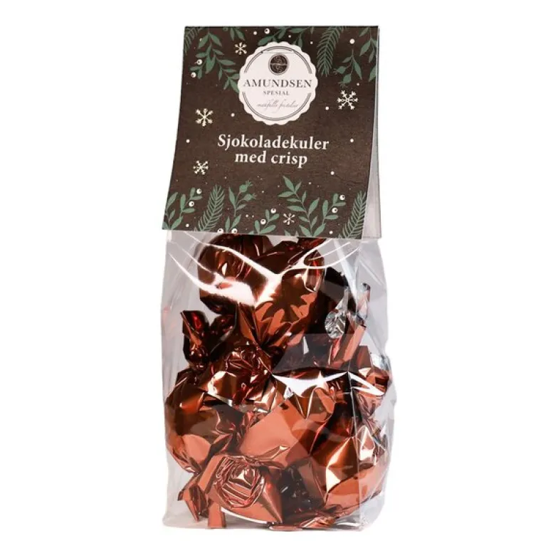 Vinter sjokoladekuler crisp 100g