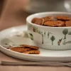 Vinter skål rett kant 14 cm 0,5L Ildfast porselen hvit