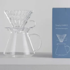 V60 kaffebrygger i glass str.02 4 deler
