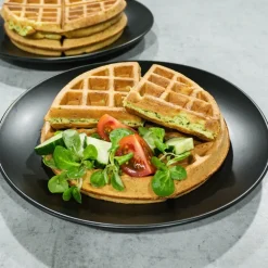 WaffleUp belgisk vaffeljern 18 cm stål/svart