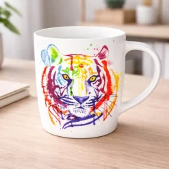 Watercoloured krus 40 cl Tiger