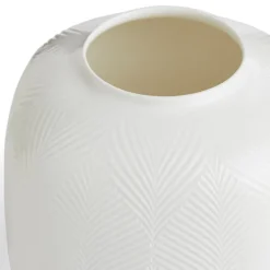 White Folia rund vase 21 cm